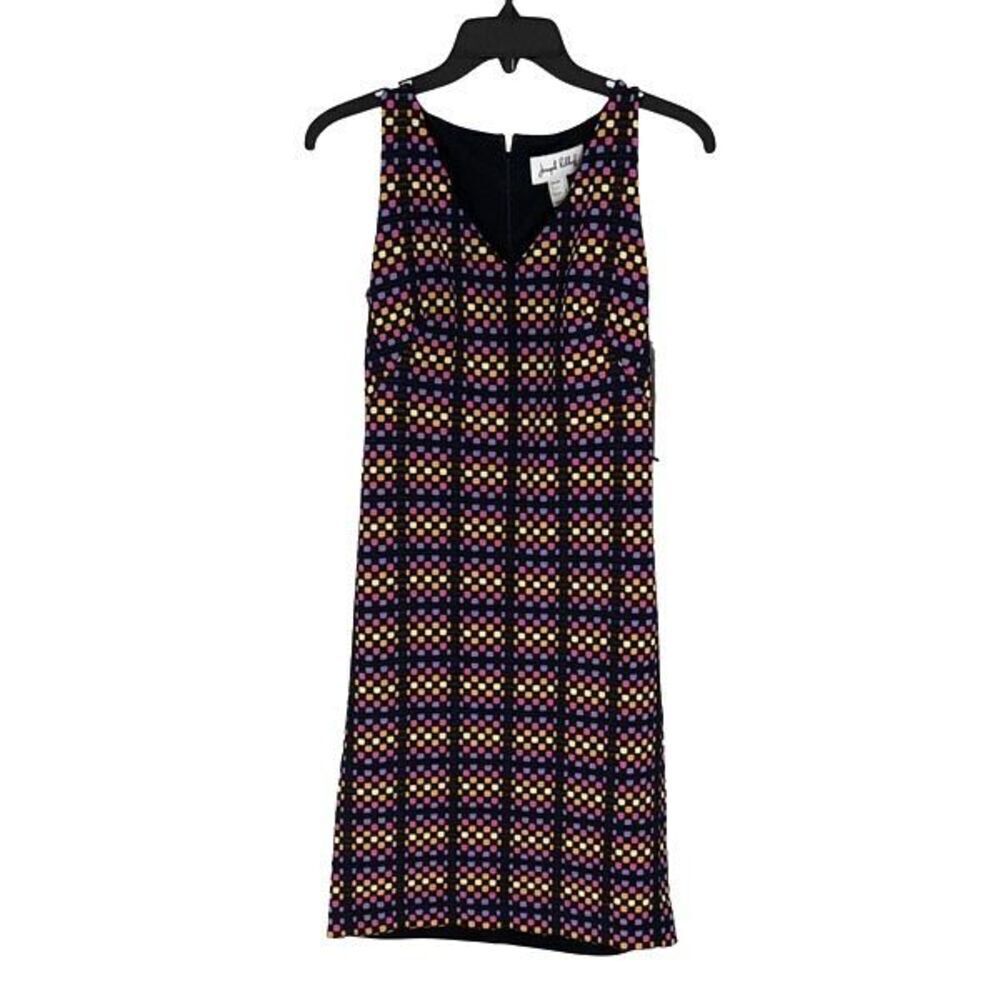 Joseph Ribkoff Vintage Vibrant Pastel Multicolored Mini Sheath Dress Size 4 NWT